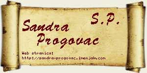 Sandra Progovac vizit kartica